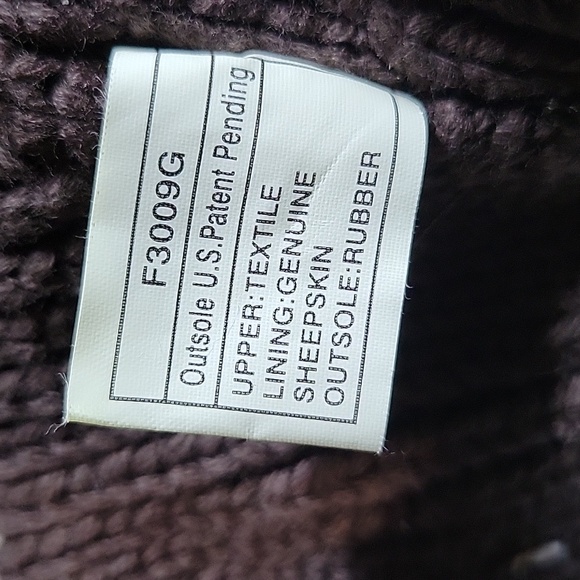 Ugg 7 Classic Brown Argyle Cabled Knit Boots SN 5879 - Picture 7 of 8